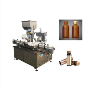 Oral Liquid Syrup Glass Roll Bottle Filling Capping Machine